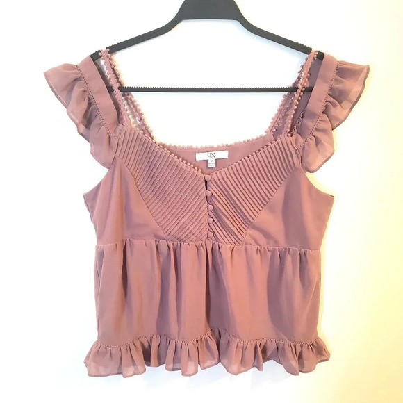 Q&A Purple Crop Top - Picture 2 of 6